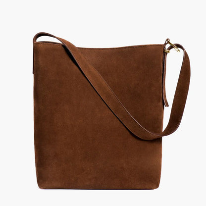 Elegant Leather Bucket Bag